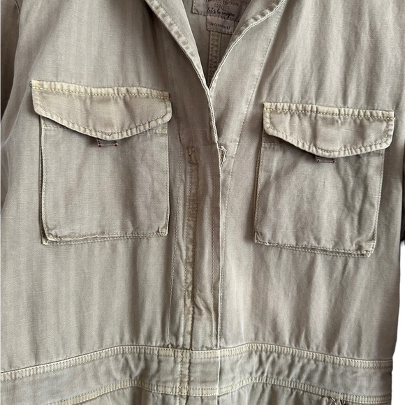 Messaline By L’EGOISTE  Limited Edition Beige West Jumpsuit Size Large - Picture 13 of 17